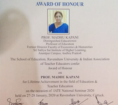 SSSIHL-Madhu-Kapani-Lifetime-Achievement-Award-3